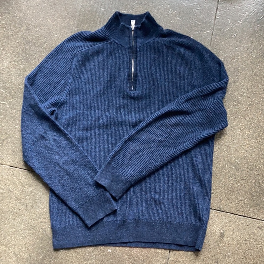 Express 1/4 Zip Ribbed Sweater